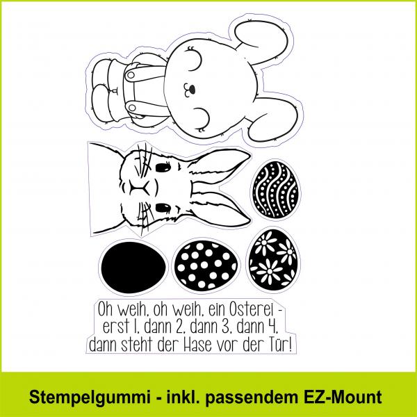 Oh weih -Osterhase - Stempelgummi